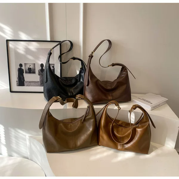 2025 Fashion Crossbody Bag Solid Color New Large Capacity Women's Underarm Bag Single Shoulder Casual Women's Bag Versatile