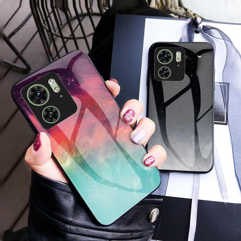 New Applicable Moto Edge50Fusion Mobile Phone Case Motorola Starry Sky Glass G67Power Protective Case