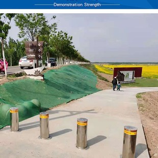 Automatic hydraulic lifting column telescopic roadblock pile anti-collision electric lifting pile stainless steel parking lot anti-collision column