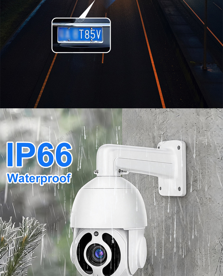 Çapraz Sınır Outdoor 360 Derece Optik Zoom IP Bulut PTZ Kapalı Devre Televizyon Kamerası Outdoor Full HD Infrared Gece Görüşü POE