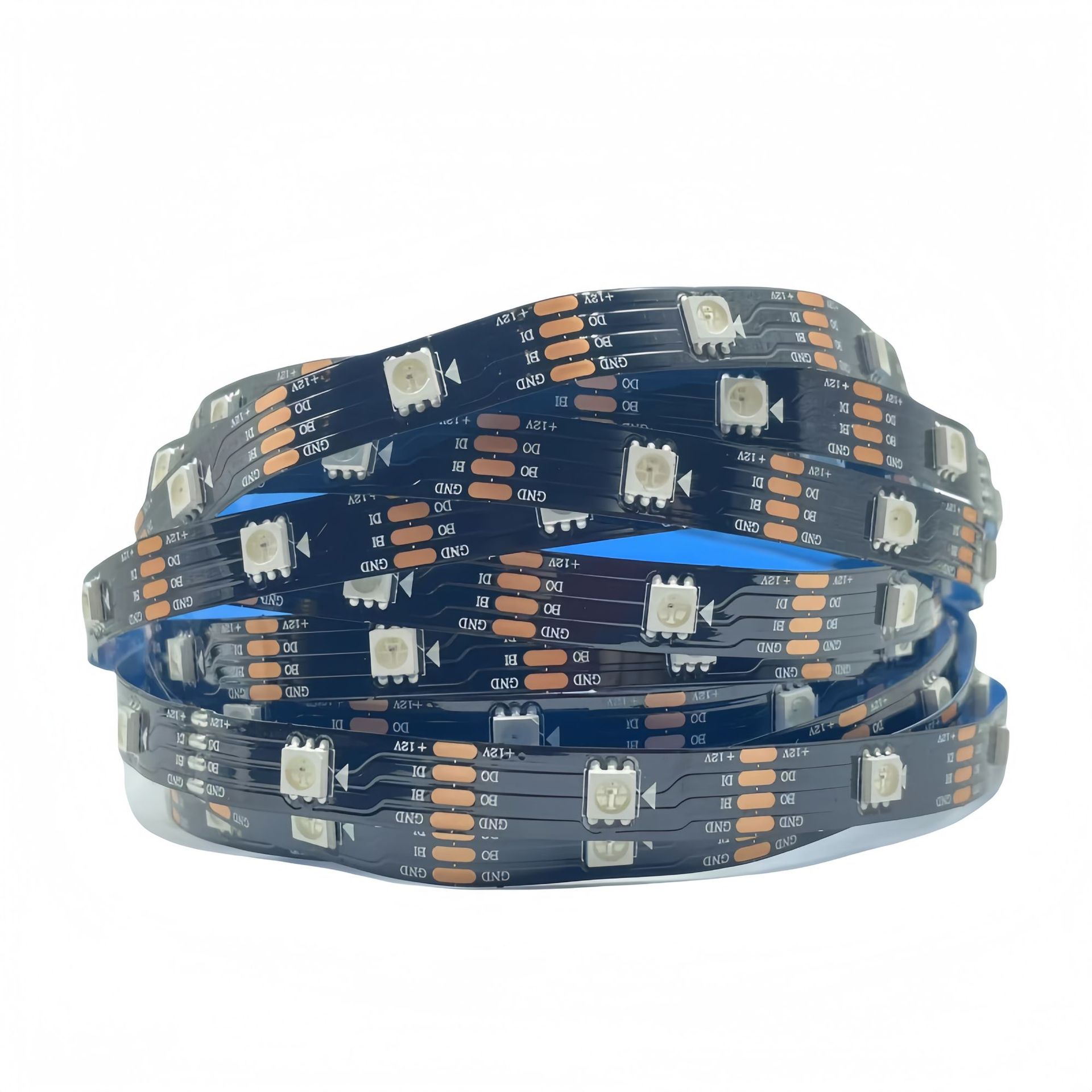 12V integrado IC lámpara de diapositiva ws2815 color RGB corredor LED barra de luz autoadhesiva 6096 punto de interrupción de la luz