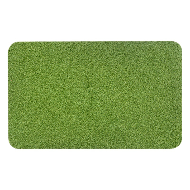 Césped artificial frotando eliminación de polvo del suelo alfombra de la puerta de entrada transfronteriza hogar barro raspado PVC hierba alfombra de césped de seda