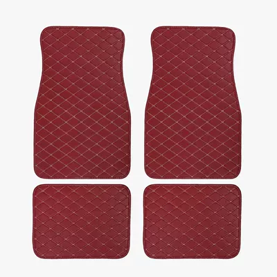 trade car carpets, Amazon cross-border | Universal Foot Pad - wine-red-flat-top-black