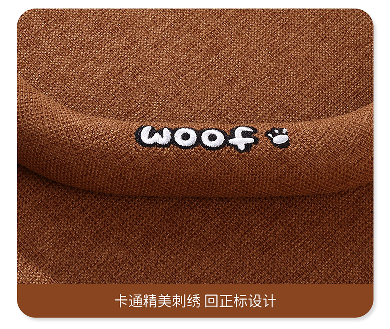 Cotton and linen steering wheel cover four seasons universal cartoon line dog car handle cover advanced sense ultra-thin anti-slip sweat-absorbent handle cover