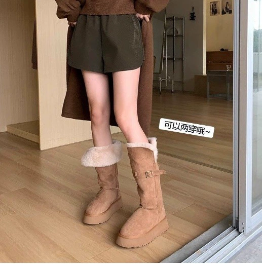 Зимний новый двухтрубный снежный сапог