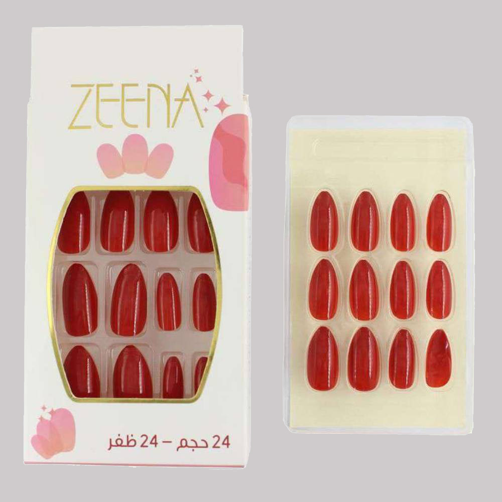 Solid color almond nail stickers