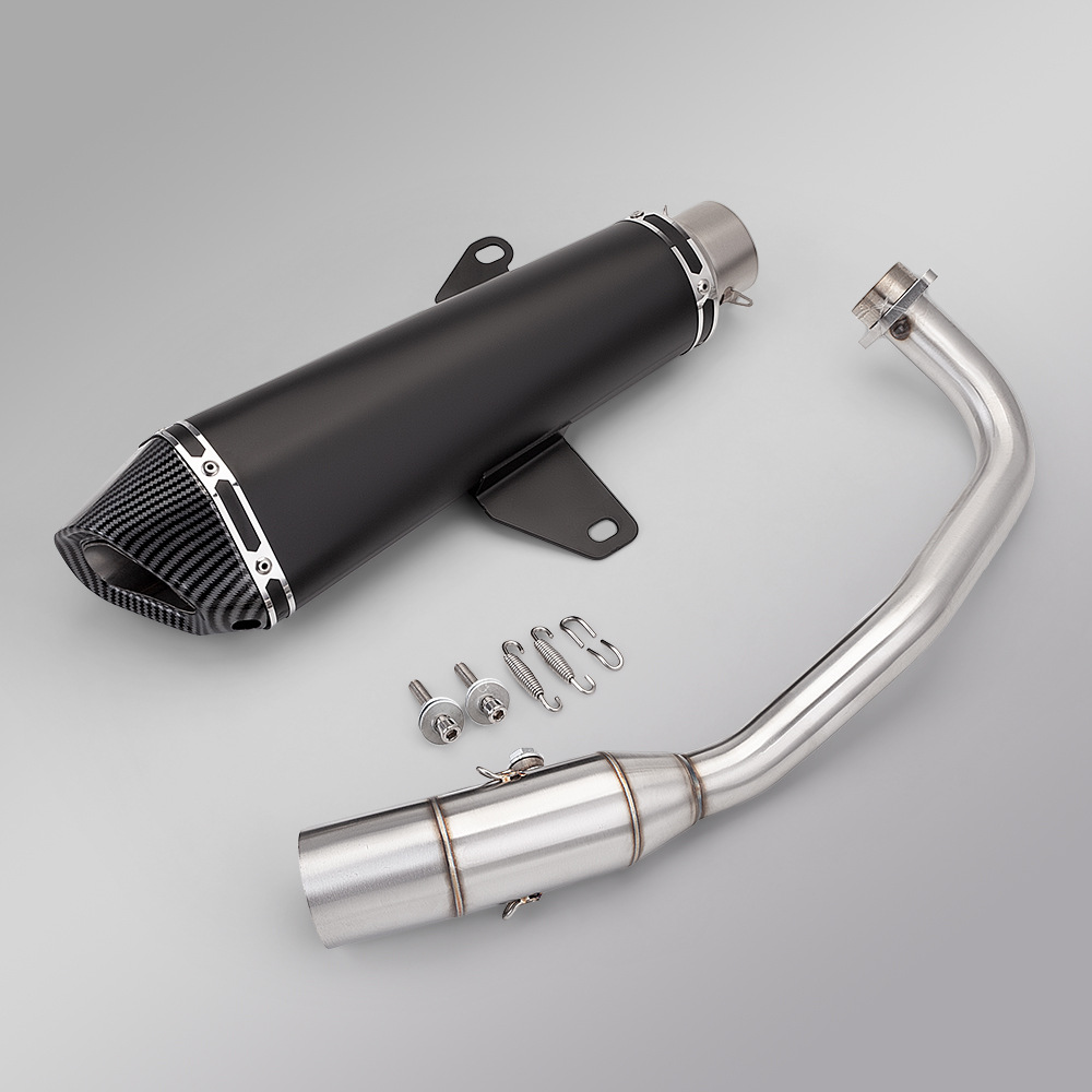 Motorcycle Scooter Fosha 350 Front Exhaust Pipe Tail Muffler Non-Destructive Installation 2021-2024