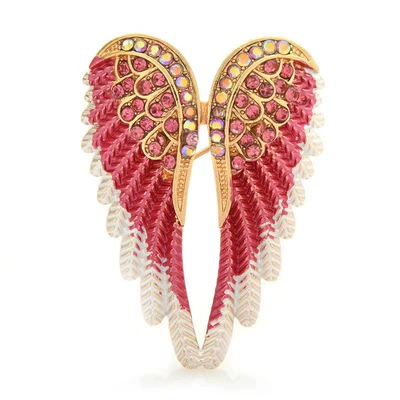 Personalized Simple Angel Wings Yaxa sancaqları - pink