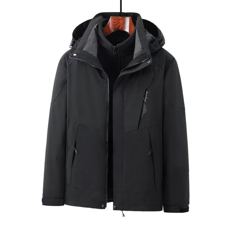 冲锋衣外套定制工作服棉服风衣户外工衣装秋冬加绒三合一印字LOGO|undefined