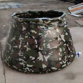 迷彩帆布移动消防农村工地抗旱应急水袋户外车载软体储水罐充气式