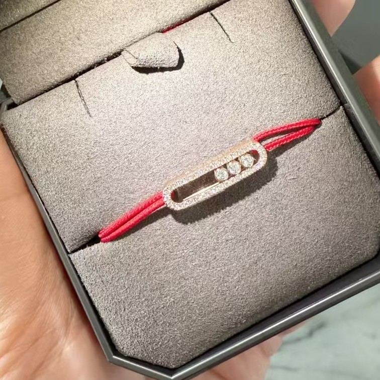 Bracciale scorrevole con perline e diamante per uomo e donna_voghion.com