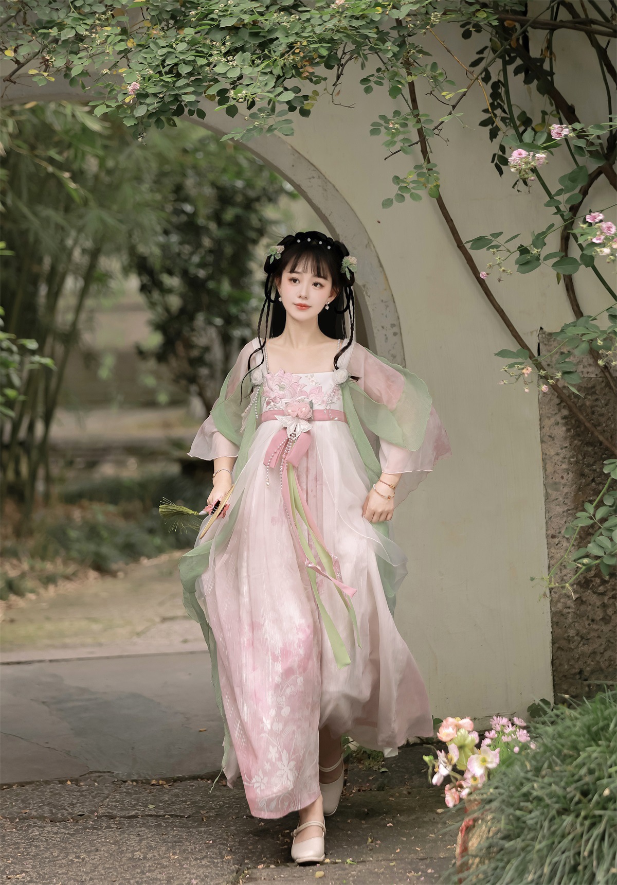 原创设计载春归汉服女中国风日常改良汉元素连衣裙8668-阿里巴巴