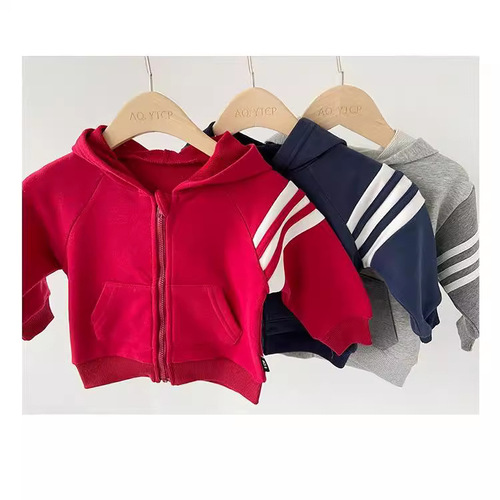 Men's Padded Set Children's Fashion Trendy Baby Autumn/Winter Sports Two-Piece Set Stylish Baby Winter Clothing