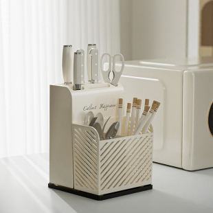 Kitchen Combined Knife Rack Knife and Fork Chopsticks Cage Storage Rack Easy-to-Clean Spoon Tableware Storage Box Household Knife Storage