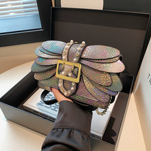 女士包包女包跨境bags2025新款欧美复古链条包蛇纹单肩斜挎小方包