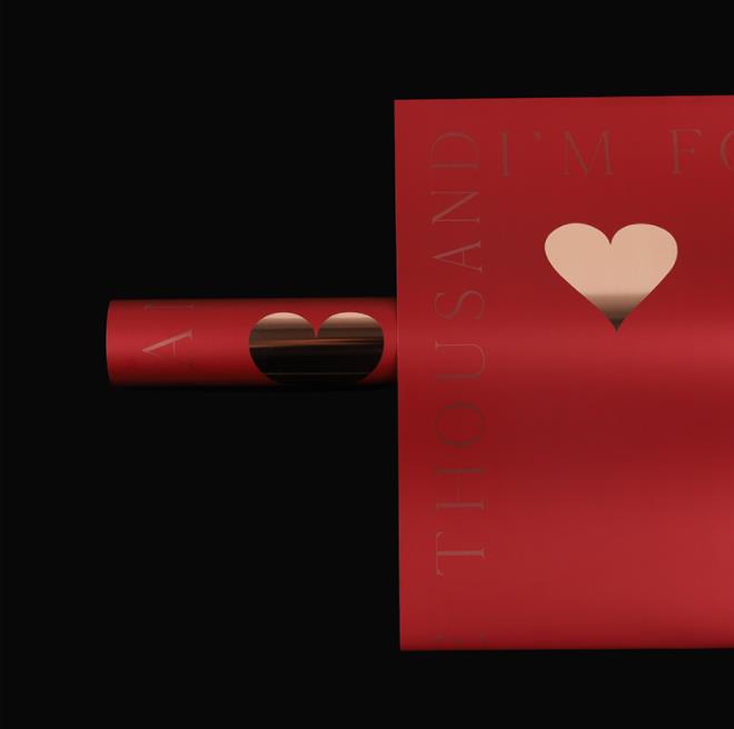 Flor fiesta fábrica de nuevos productos de alto nivel emoción día de la gente papel de embalaje de flores estampado amor florista ramo de papel de embalaje