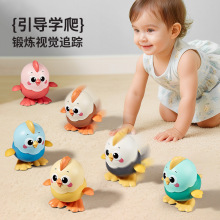 发条跳跳鸡男女孩抬头学爬上链猫头鹰毛毛虫上弦会走发条玩具儿童