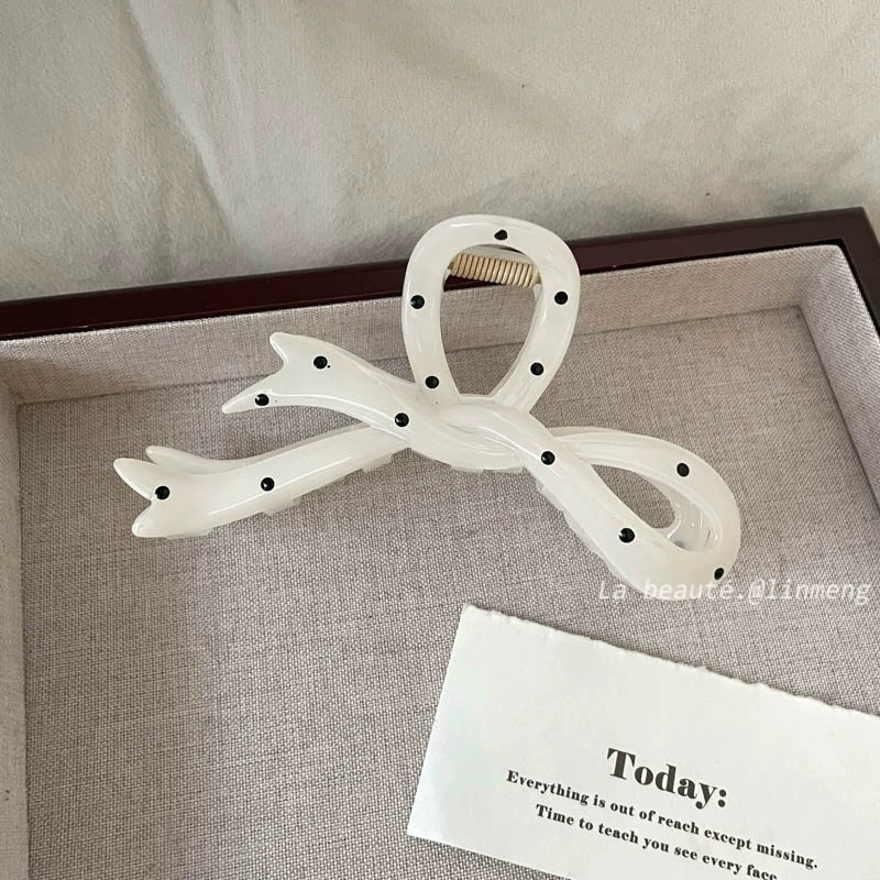 Заколка для волос Japanese cute crab, в горошек или с крупным крестом, лёгкая 10 г