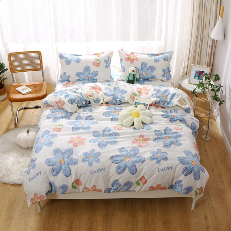 100 Pure Quilt Cover Single Piece 1.5X2.0 Student Dormitory Bed Single Quilt Cover 180X200X230 Double Cotton