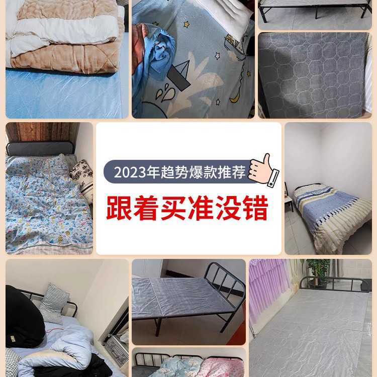 Cama plegable Cama simple para el hogar individual Cama supletoria Cama pequeña para el almuerzo de 1,2 m Cama de hierro dura para adultos