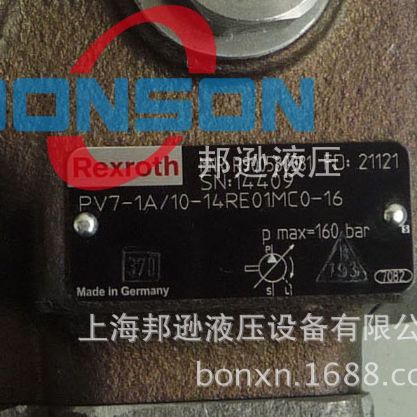 REXROTH力士乐 R900580381 PV7-17/10-14RE01MC0-16