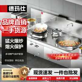 德玛仕商用燃气灶具大锅灶炒菜炉食堂餐饮高效猛火节能厨房用具