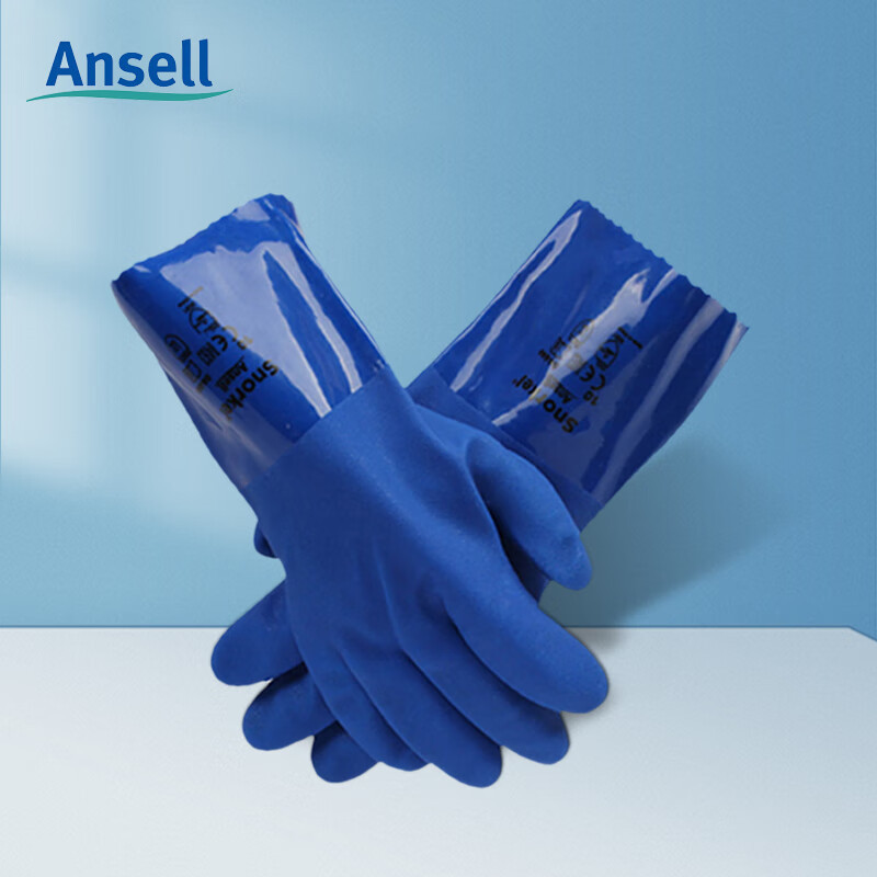 Ansell 安思尔 Snorkel 04-644聚氯乙烯手套安思尔04-644防化手套