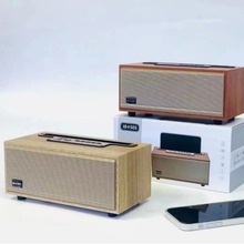 跨境XM-505无线蓝牙音箱桌面木质复古收音机迷你便携式小音响插卡