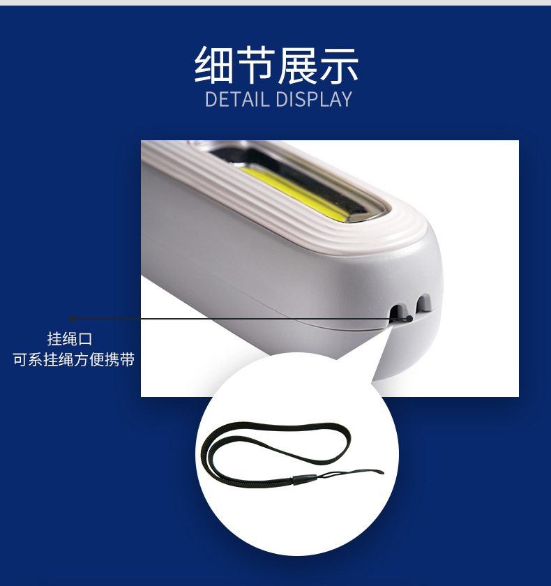 Kang Ming multifunctional LED flashlight super bright lighting lithium battery charging USB cross-border foreign trade gifts strong light KM-D8002