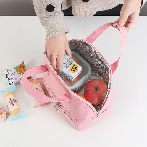 Insulation bag aluminum foil thickened lunch box handbag double layer lunch box bag lunch bag lunch bag meal bag mommy bag