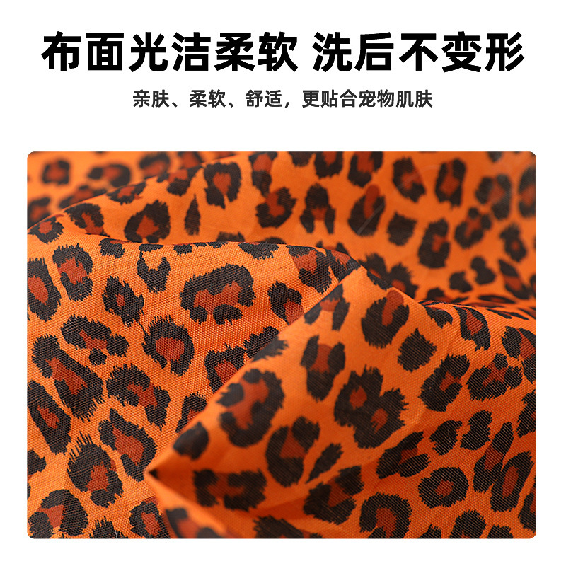 Mascota gato babero bufanda leopardo patrón mascota toalla triángulo perro babero gato babero suministros al por mayor