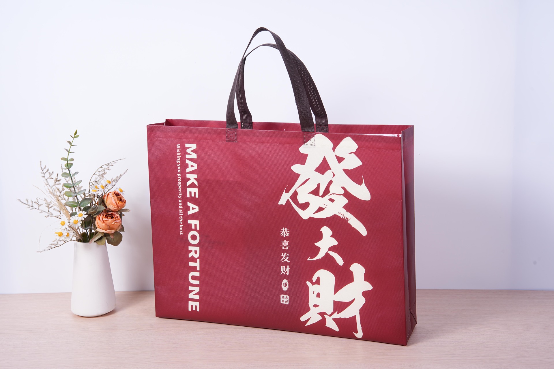 Bolsos de tienda de ropa gran bolsas de compras no tejidas personalizadas Wenchuang bolsas no tejidas personalizadas logotipo