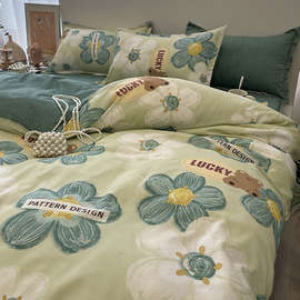 大学生宿舍床上四件套床单被套单人床三寝室上下铺被罩非棉