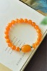 9mm beeswax bracelet, with beeswax jujube beads