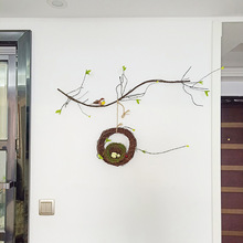 仿真绿植物创意藤条教室内墙上面藤爬立体壁饰田园风藤环挂件装饰