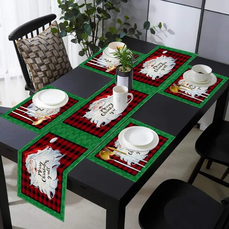 Nuevo conjunto de toallas de mesa transfronterizas de Navidad decoración de mesa Bandera de mesa Bandera de mesa Amazon 2026