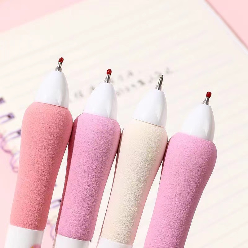 Sanrio bolígrafo de presión de funda de esponja de alto valor estudiante 0.5 bolígrafo de góner lindo de secado rápido ST bolígrafo de agua negra al por mayor