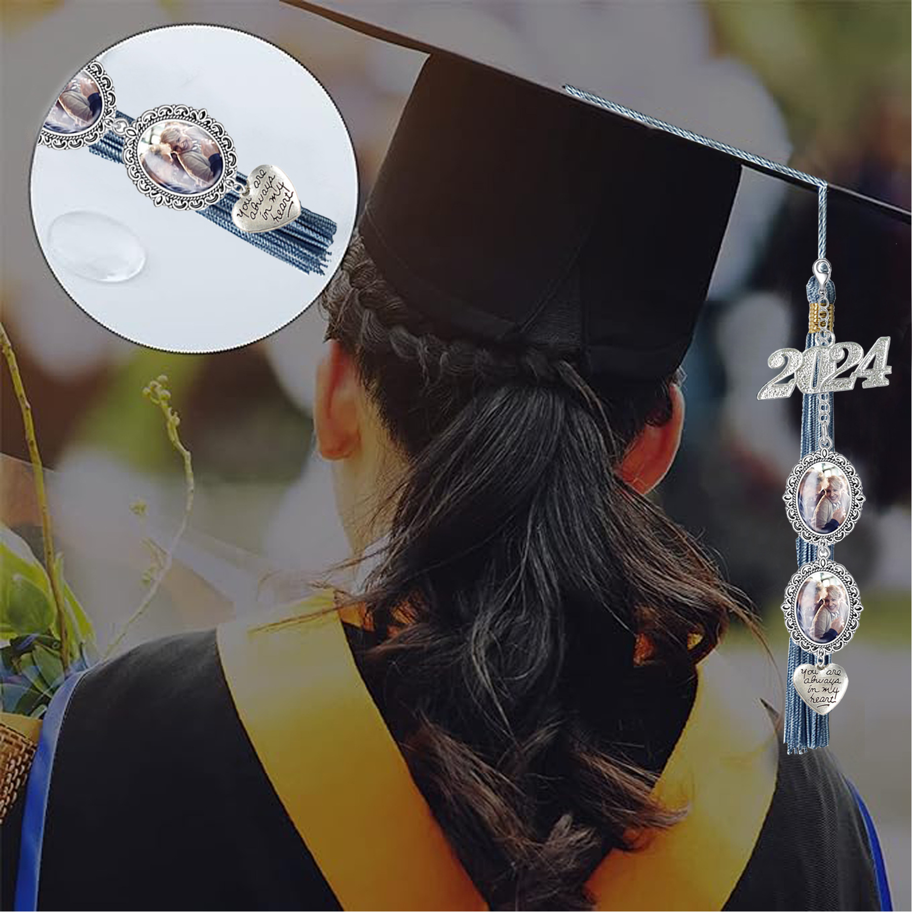 Graduation Cap Photo Pendant 3