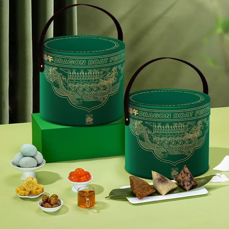 Подарочная коробка для рисовых пельменей на фестиваль драконьих лодок, стильная готовая новая пустая сумка-коробка с логотипом D-made