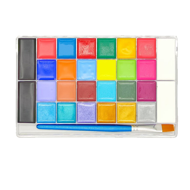 Transfronterizos nuevos 42 colores solubles en agua pintura corporal set de pintura infantil crema de pintura de la Copa del Mundo de fans de vacaciones