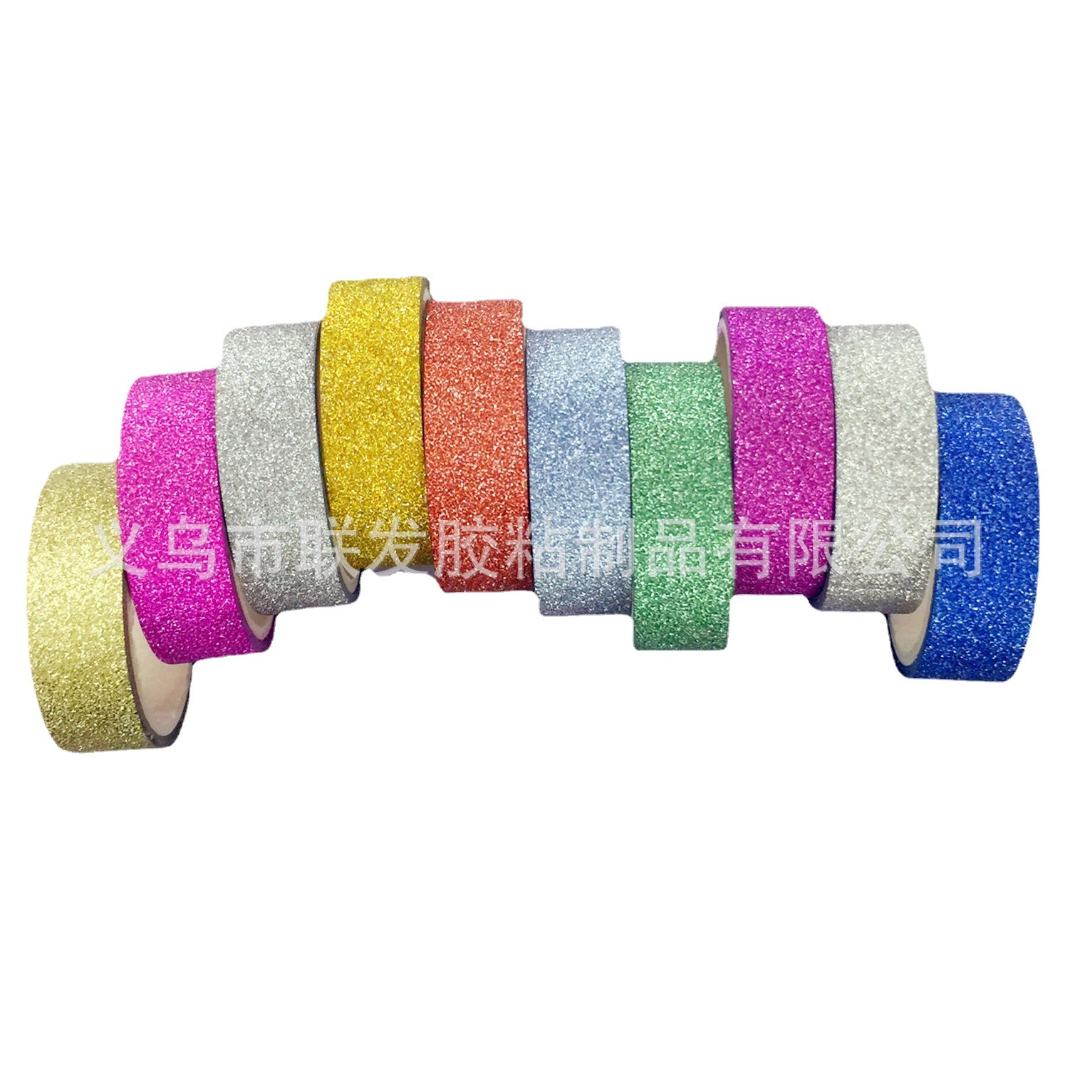 义乌联发礼品包装胶带金粉胶带卡通胶带节日装饰胶带厂家销售