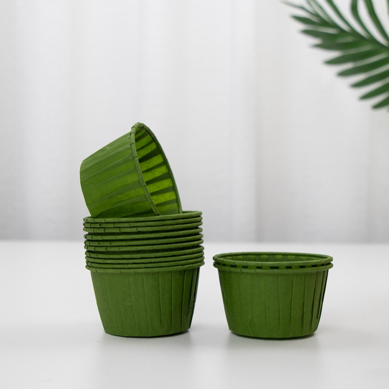 그림과 같이 녹색 롤 컵 [50개];