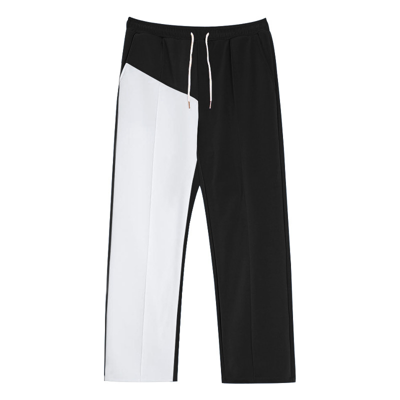 Men's Clothing pants men's spring and summer straight color matching casual oversize versatile pants loose large size trousers_voghion.com