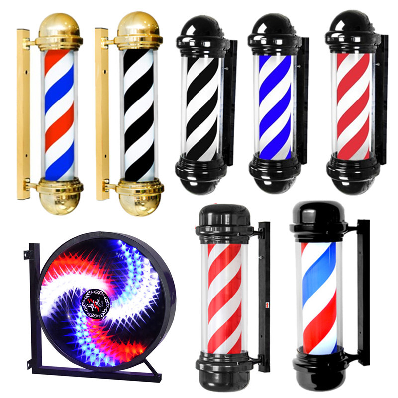 Hair salon turning light LED barber shop turning light sign light hair salon light box outdoor wall-mounted waterproof floor lamp