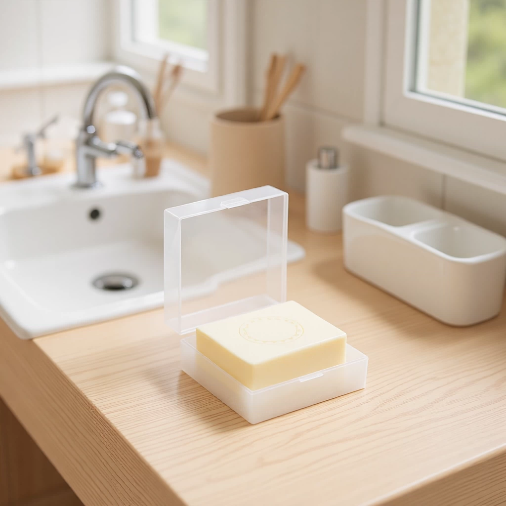 Герметичная водонепроницаемая мыльница с крышкой и губкой, портативная мыльница для путешествий, домашней ванной комнаты, креативная прозрачная пластиковая мыльница