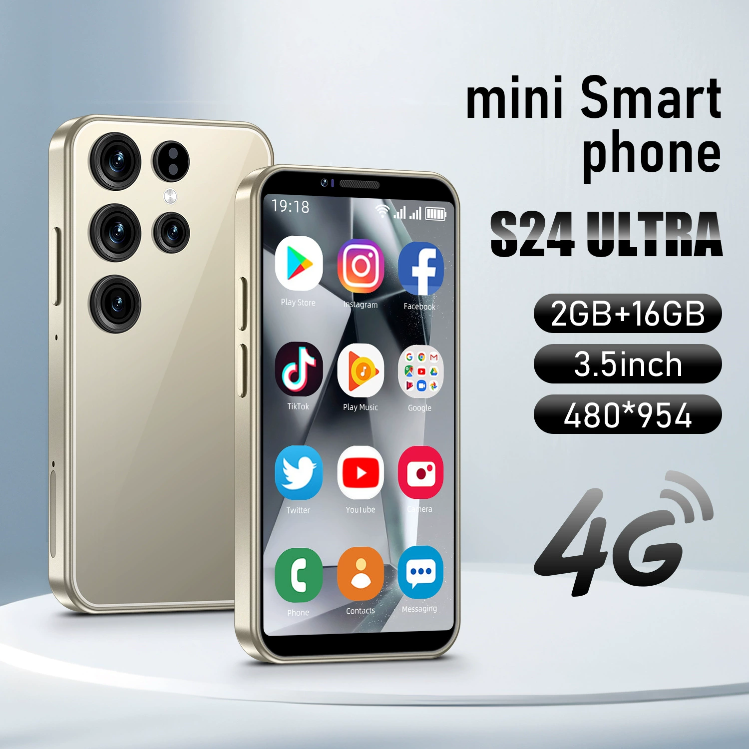Маленький мобильный телефон, умные часы, 3.5" экран, 16 ГБ