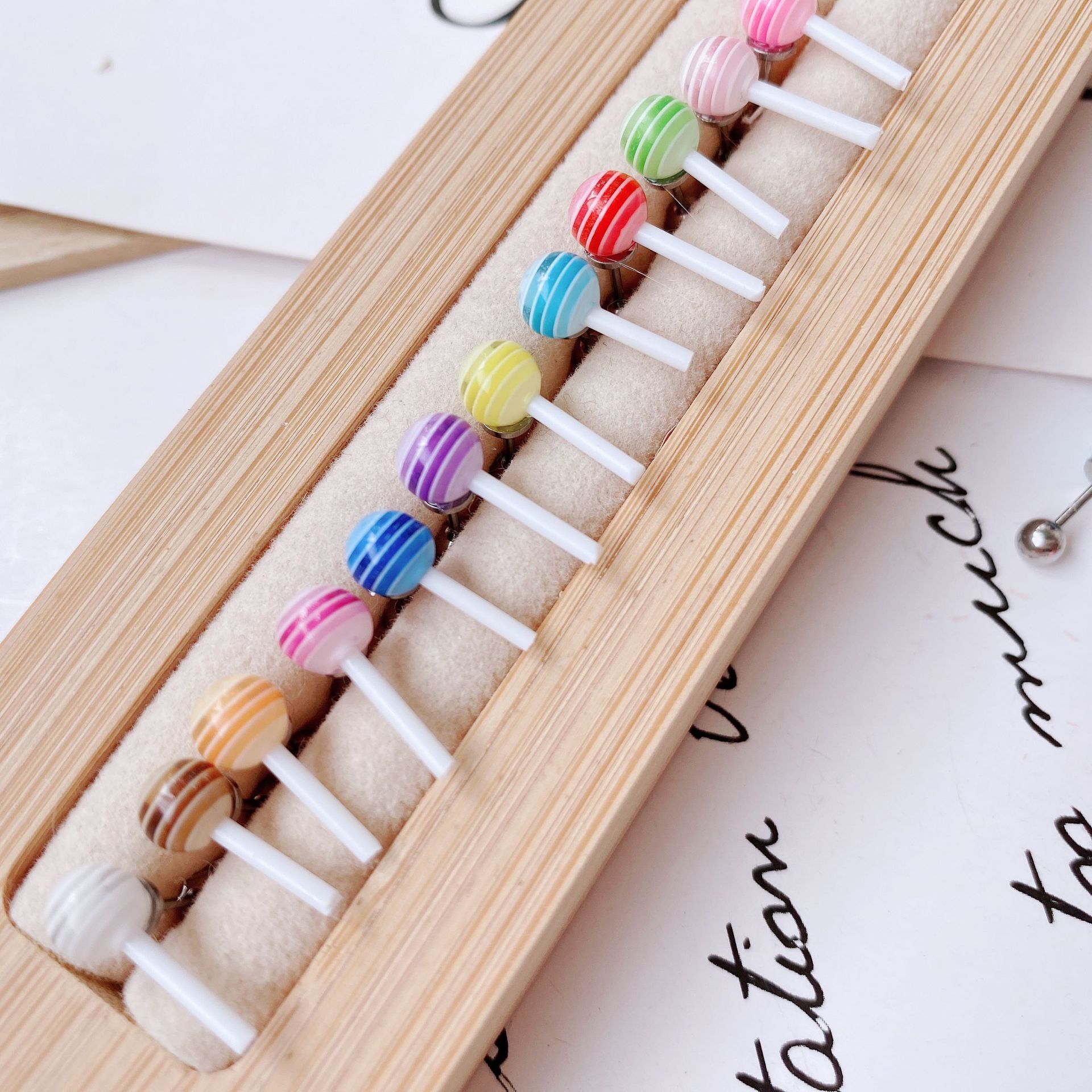 Sweet lollipop Alloy Three-dimensional Womenu0027S Ear Studs 1 Piece
