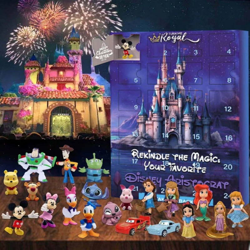 Disney, cute calendar, minifigure, doll, decorations