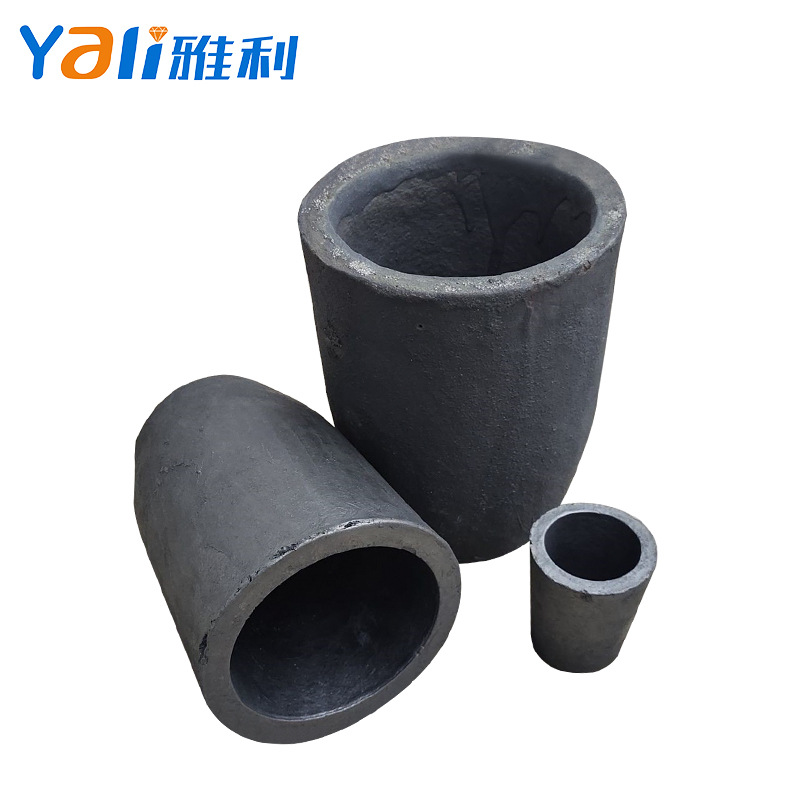 直筒碳化硅石墨坩埚等静压成型熔炼贵金属熔金银金属首饰加工工具