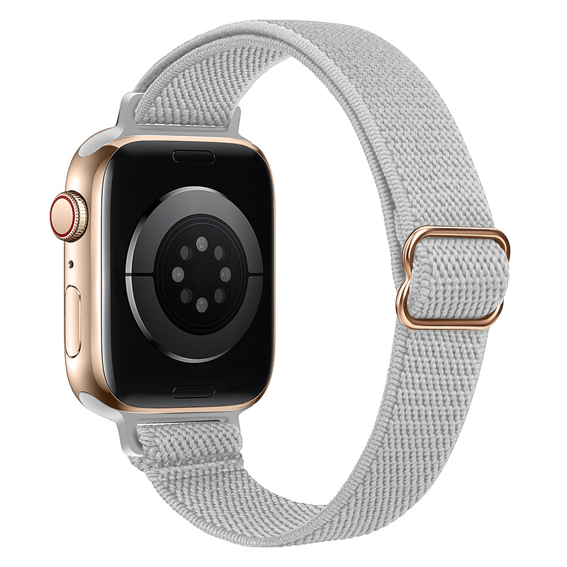Aplicable para AppleWatch correa iWatch7 Apple cintura elástica nylon correa de pulsera ajustable ligera